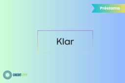 Logotipo de Klar junto a la palabra préstamo, ilustrando la oferta de créditos personales digitales a través de la plataforma Klar.