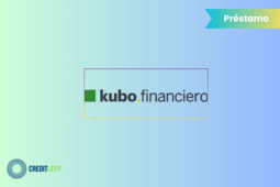 Logotipo de Kubo Financiero junto a la palabra préstamo, ilustrando las opciones de crédito personal a través de su modelo de financiamiento colaborativo.