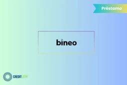 Logotipo de Bineo junto a la palabra préstamo, representando los créditos personales digitales ofrecidos por la plataforma Bineo.