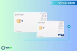 Imagen de la tarjeta de crédito Banregio Clásica Visa, destacando su diseño sencillo, control de gastos, promociones y aceptación internacional.