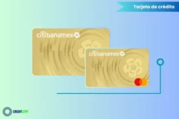 Imagen de la tarjeta de crédito Citibanamex Oro Mastercard, destacando sus beneficios, recompensas y seguridad en compras nacionales e internacionales.
